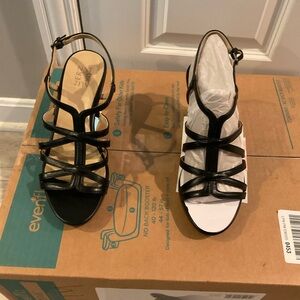 Women Naturalizer Baylor strappy high-heeled dress heel SIZE 10 W